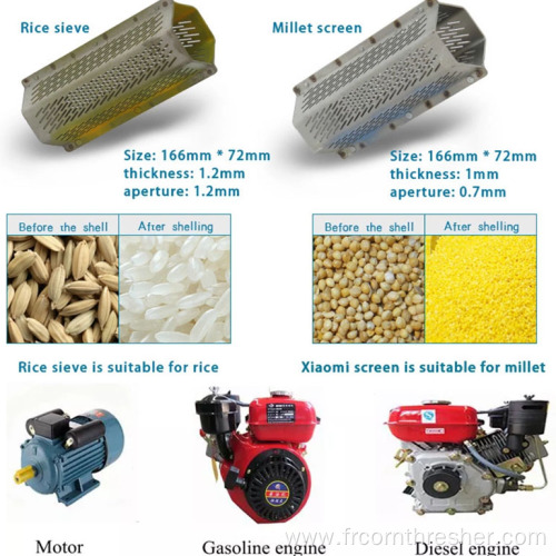 High Quality Electric Motor Crush Millet Machinery